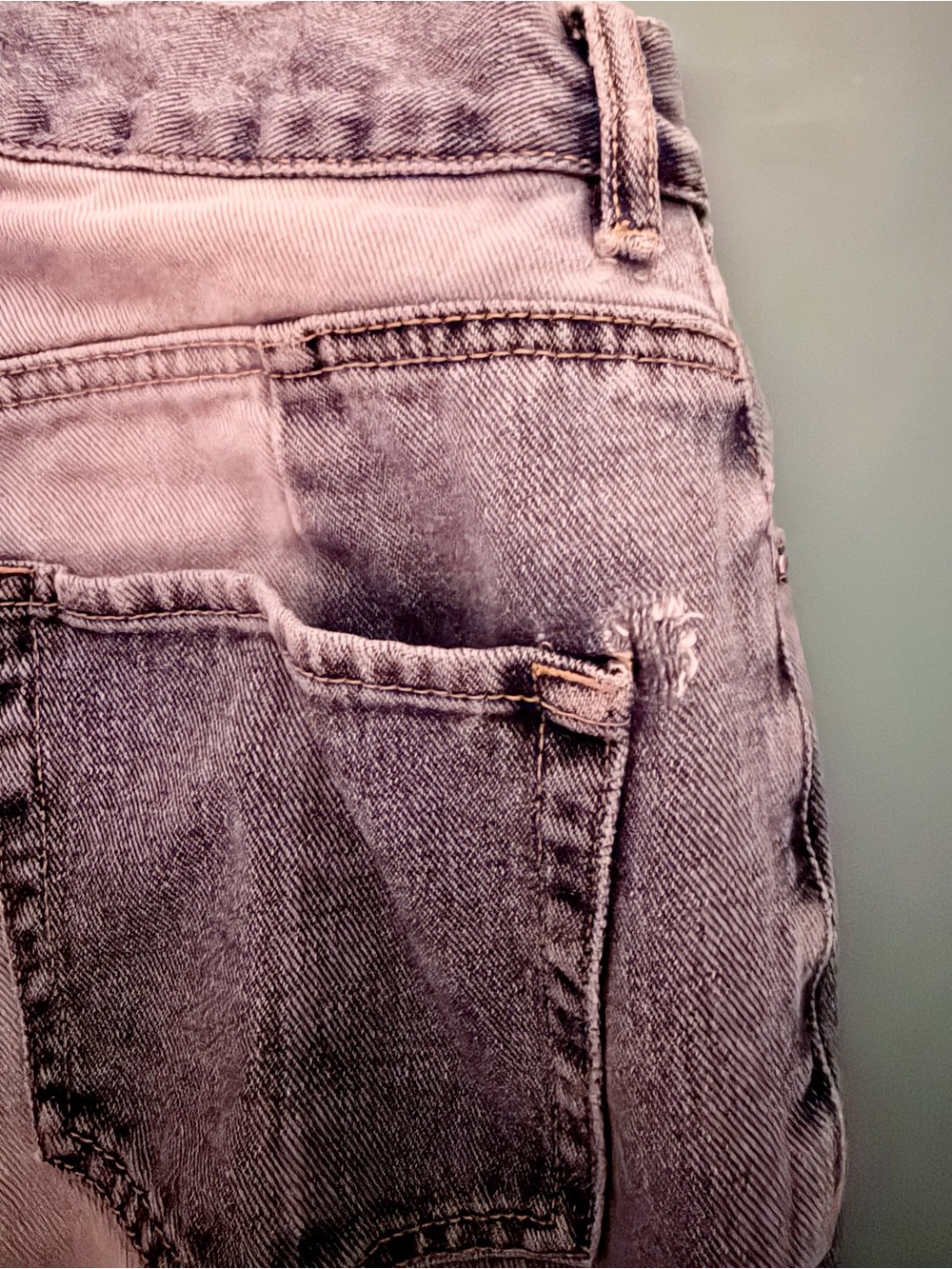 PacSun High Rise Straight Two-Tone Colorblock Jeans Size 27 - Picture 10 of 11